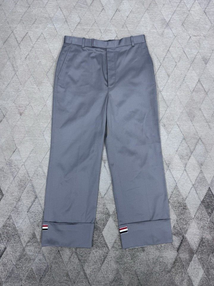 Thom Browne Thom Browne Cotton Twill Trousers Size 4 Size US 36 / EU 52 - 2 Thumbnail