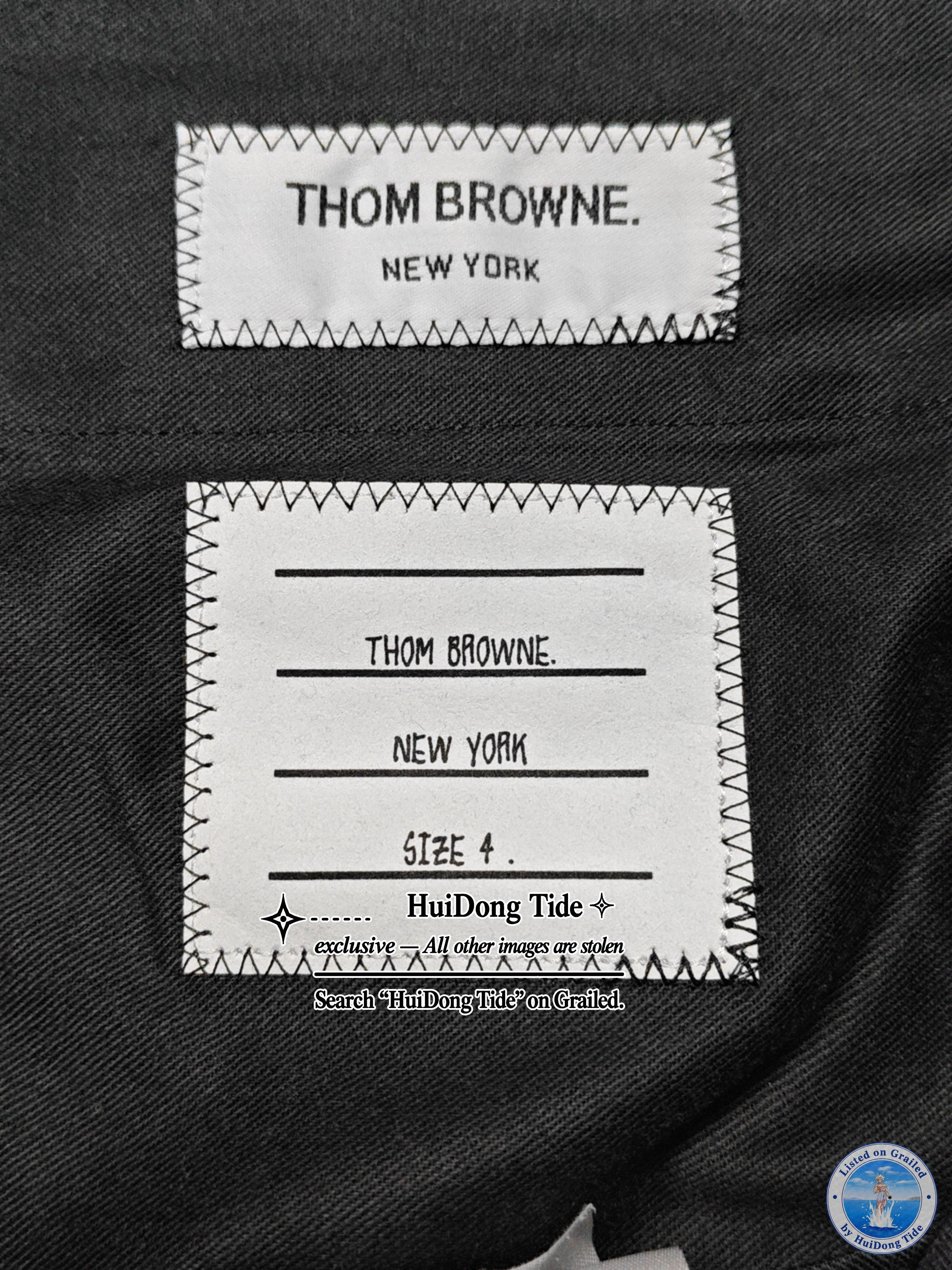 Thom Browne Thom Browne Cotton Twill Trousers Size 4 Size US 36 / EU 52 - 4 Thumbnail