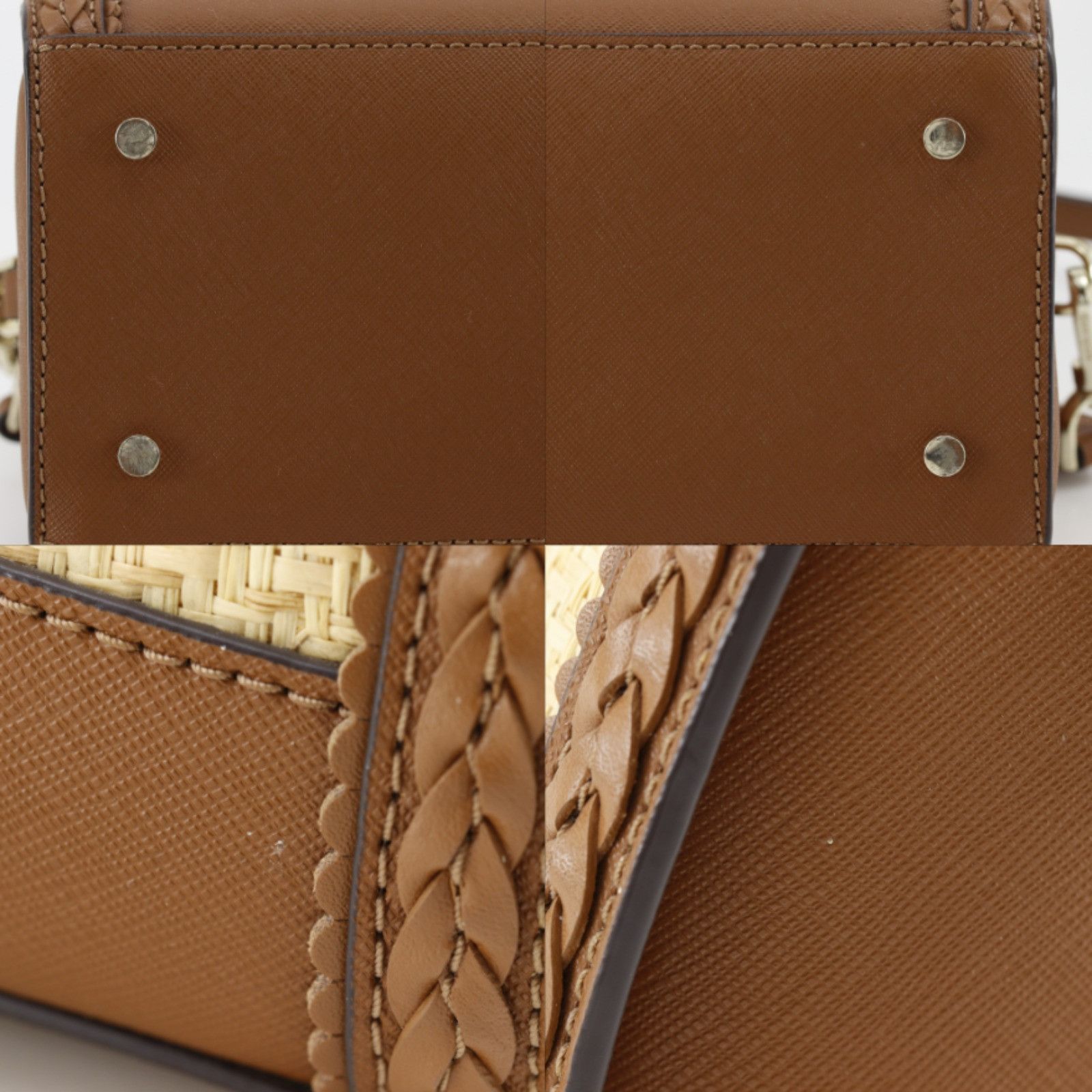 Kate Spade Kate Spade Kate Spade Raylee Straw Leather 2way Bag Leather Handbag DUTY FREE for USA Size ONE SIZE - 11 Thumbnail
