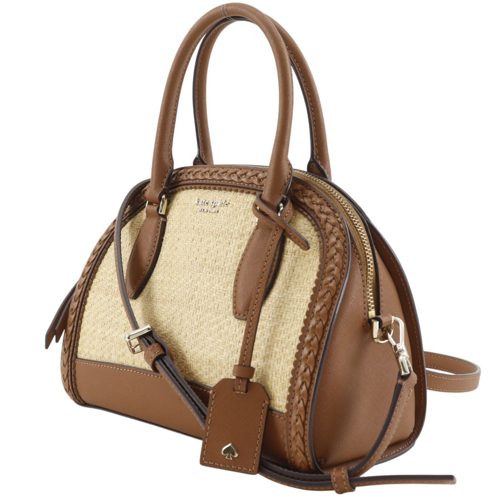 Kate Spade Kate Spade Kate Spade Raylee Straw Leather 2way Bag Leather Handbag DUTY FREE for USA Size ONE SIZE - 2 Thumbnail