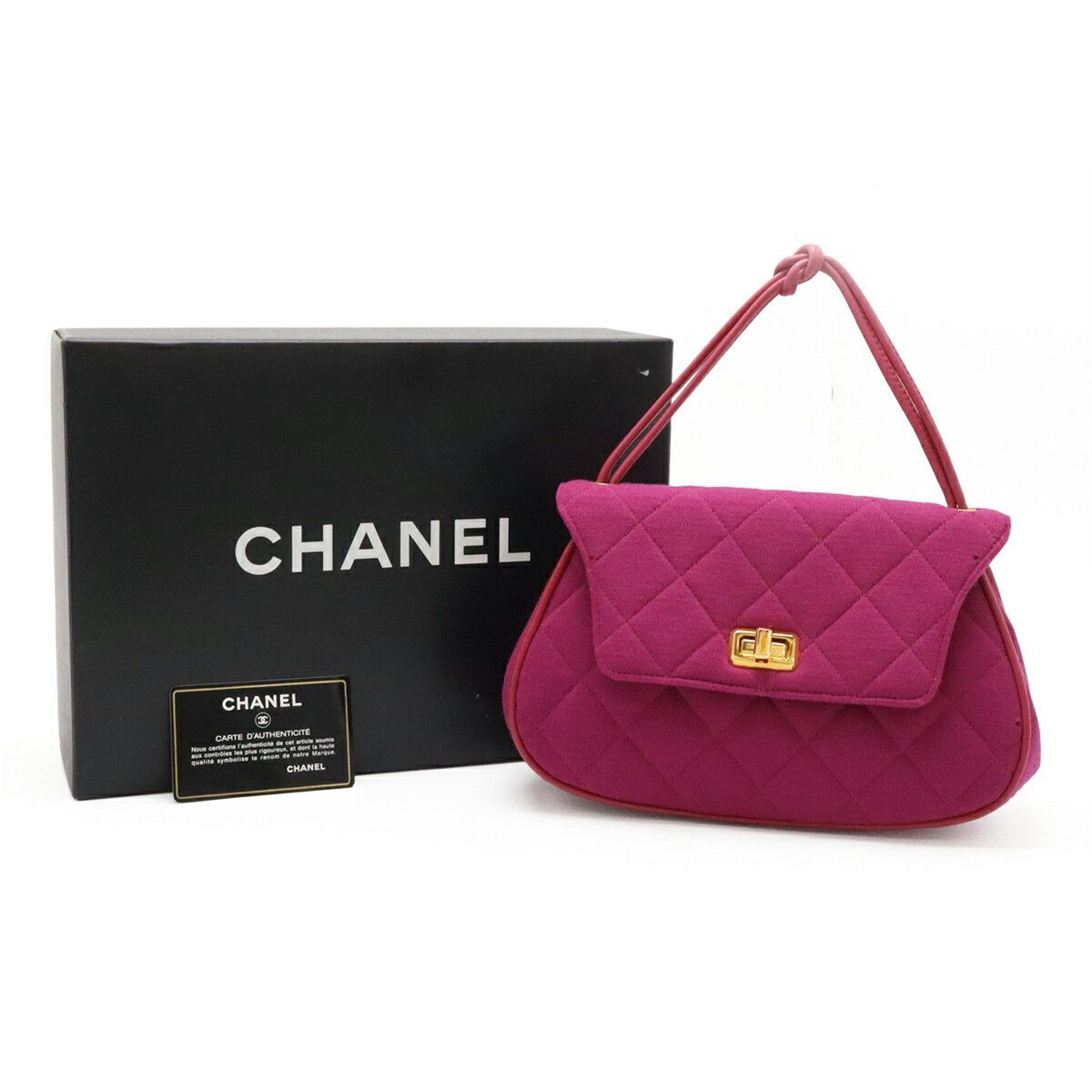 Chanel Chanel Chanel Matelasse Cotton Handbag Textile Handbag DUTY FREE for USA Size ONE SIZE - 9 Thumbnail