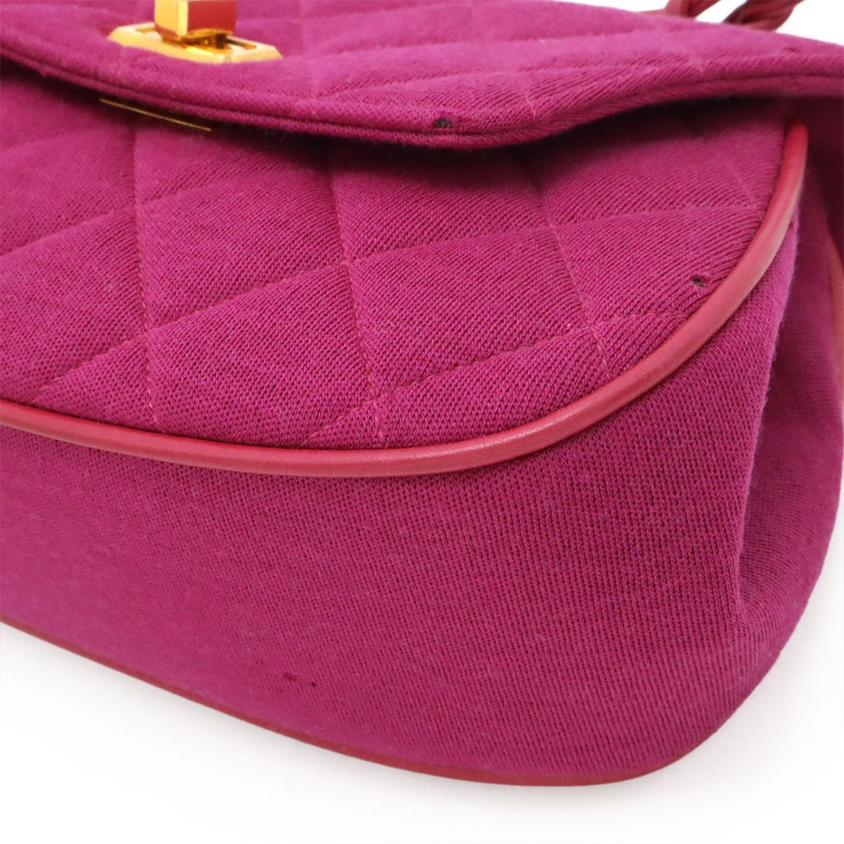 Chanel Chanel Chanel Matelasse Cotton Handbag Textile Handbag DUTY FREE for USA Size ONE SIZE - 3 Thumbnail