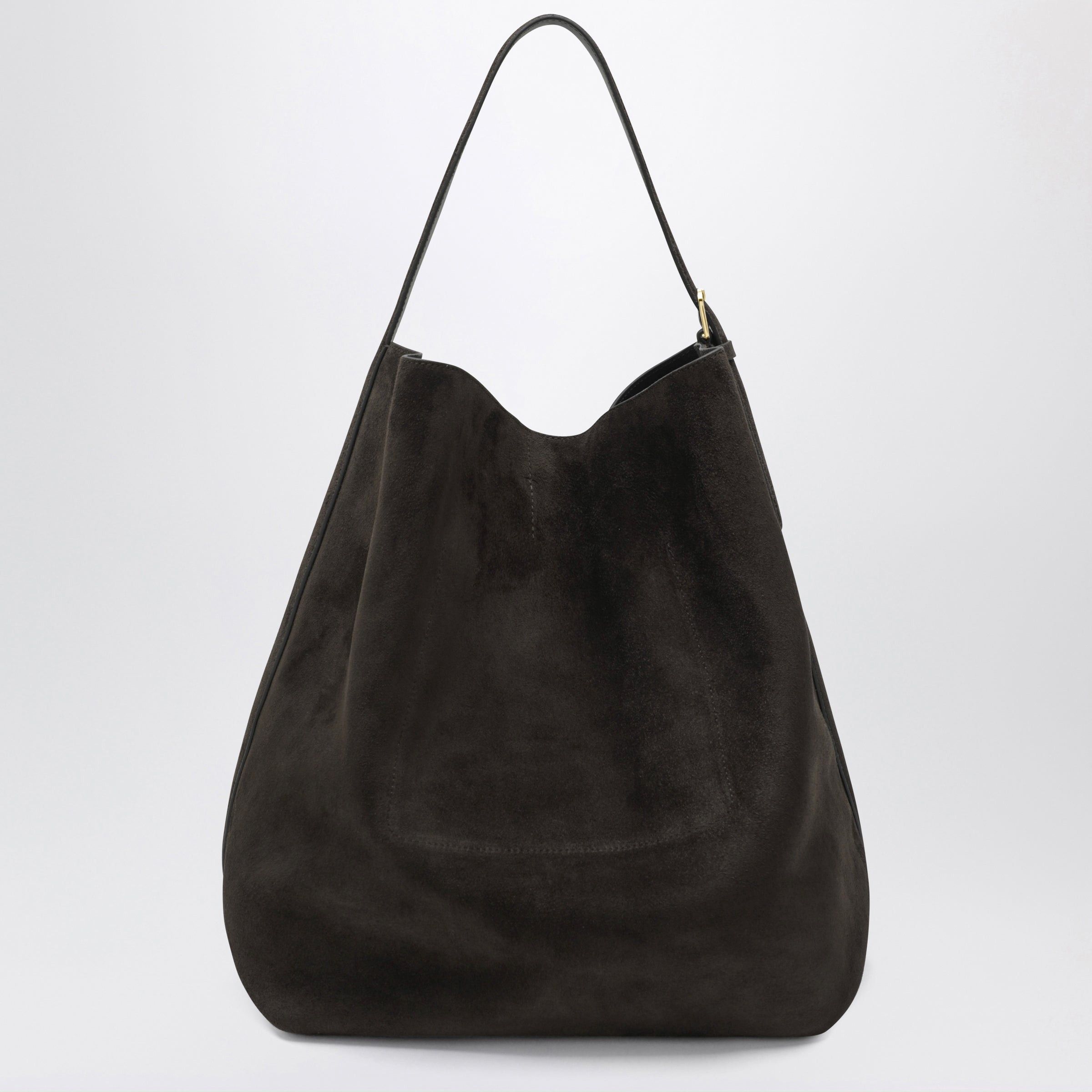 Toteme Toteme Espresso-Coloured Suede Tote Bag Size ONE SIZE - 2 Thumbnail