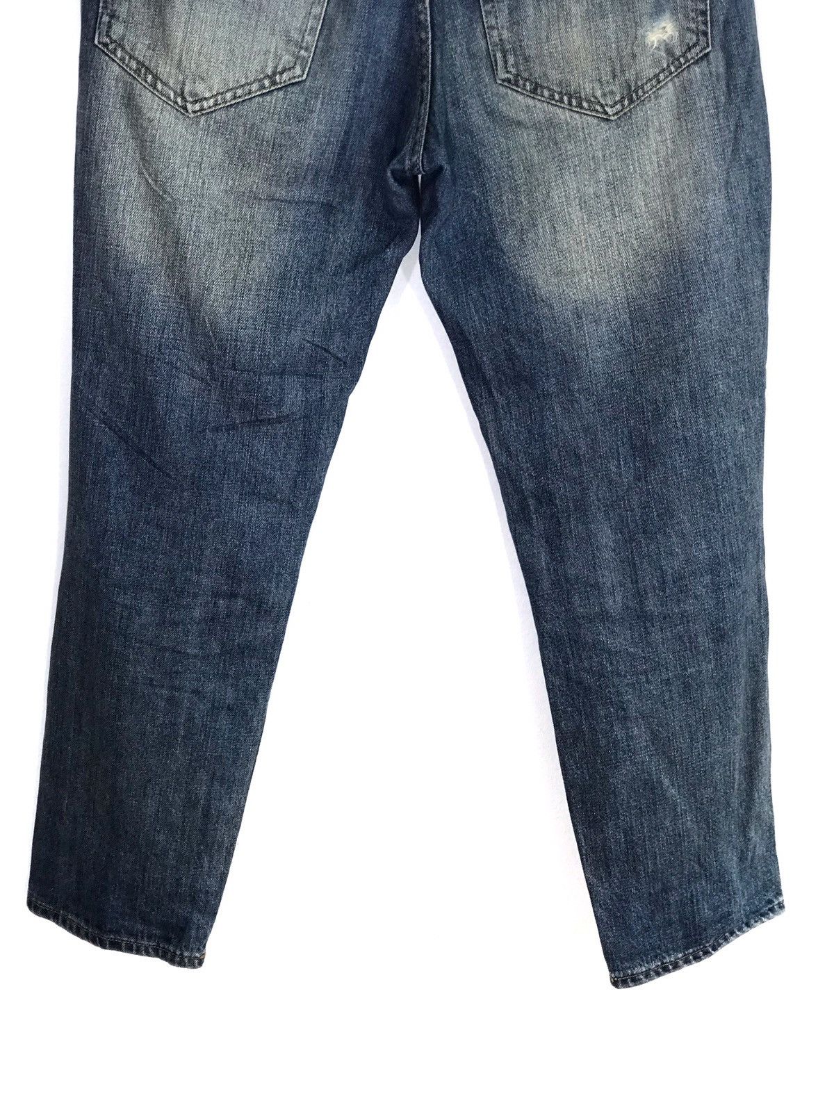 Japanese Brand Majestic Legion Distressed Rips Faded Skinny Jeans Size US 31 - 5 Thumbnail