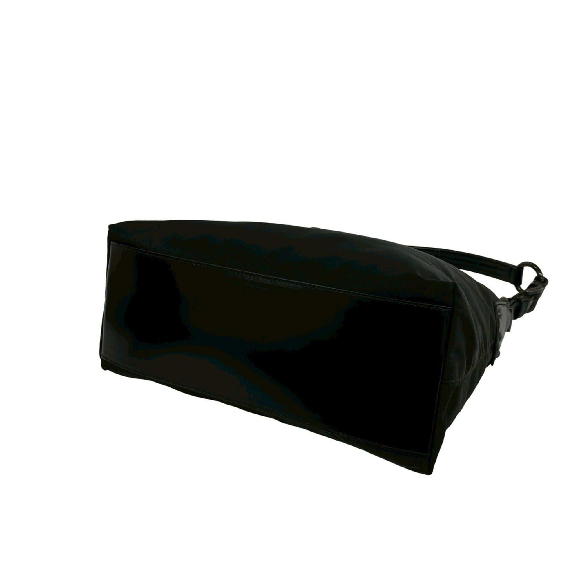 Prada PRADA Triangle Logo Perforated Stud Hardware Nylon Leather Genuine Semi Shoulder Bag Black 63472 Size ONE SIZE - 8 Thumbnail