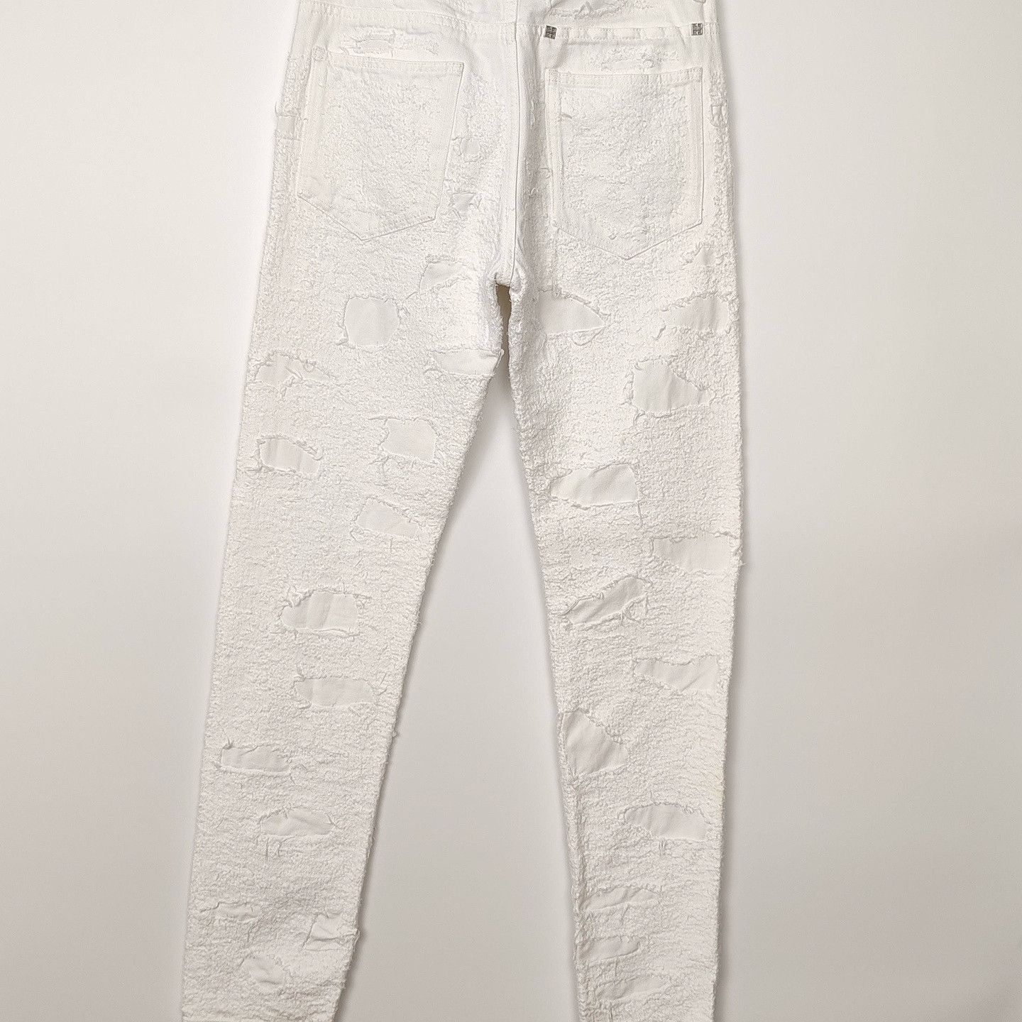 Givenchy White Distressed Denim Jeans Size 29