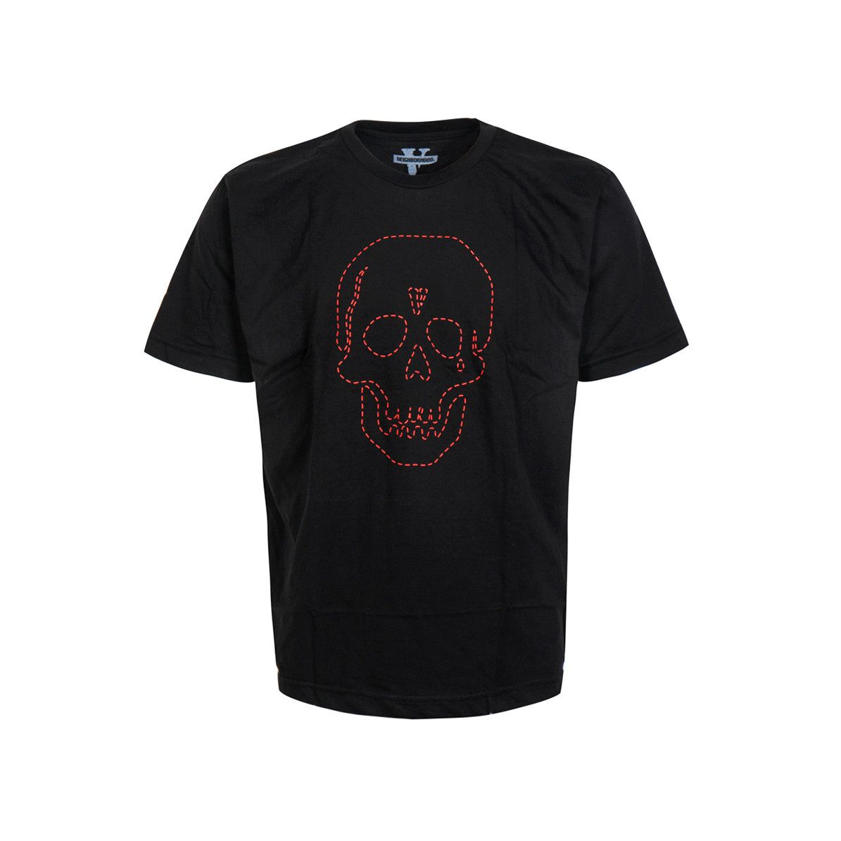 Vlone x Neighborhood Skull Black/Red T Shirt Size S,M,XL.XXL