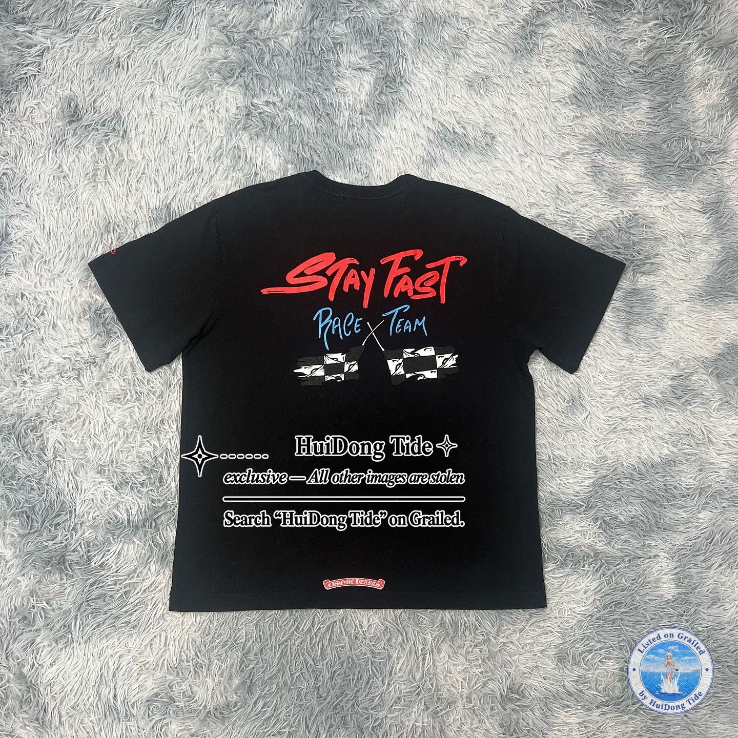 Chrome Hearts Chrome Hearts Stay Fast Graphic T-Shirt Size XL Size US XL / EU 56 / 4 - 3 Thumbnail