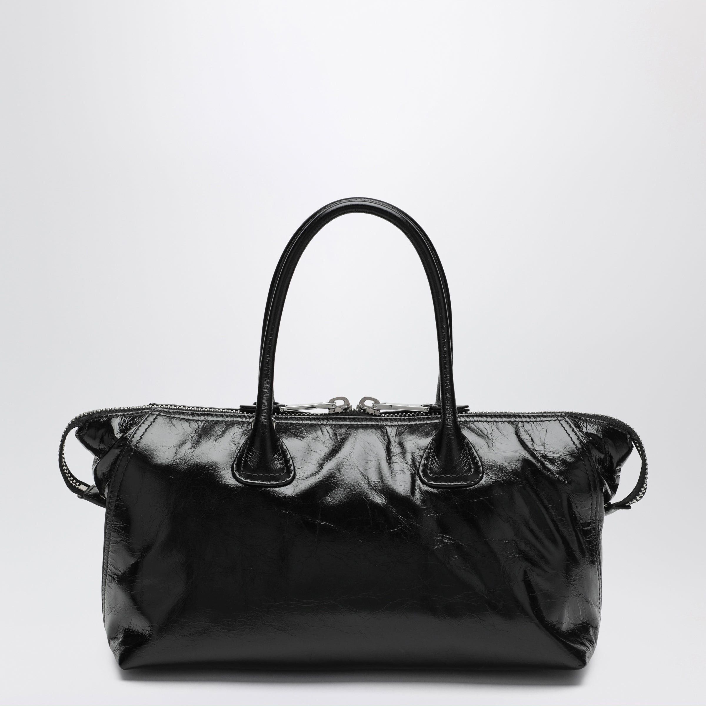 Miu Miu Miu Miu Black Glossy Leather Handbag Size ONE SIZE - 2 Thumbnail