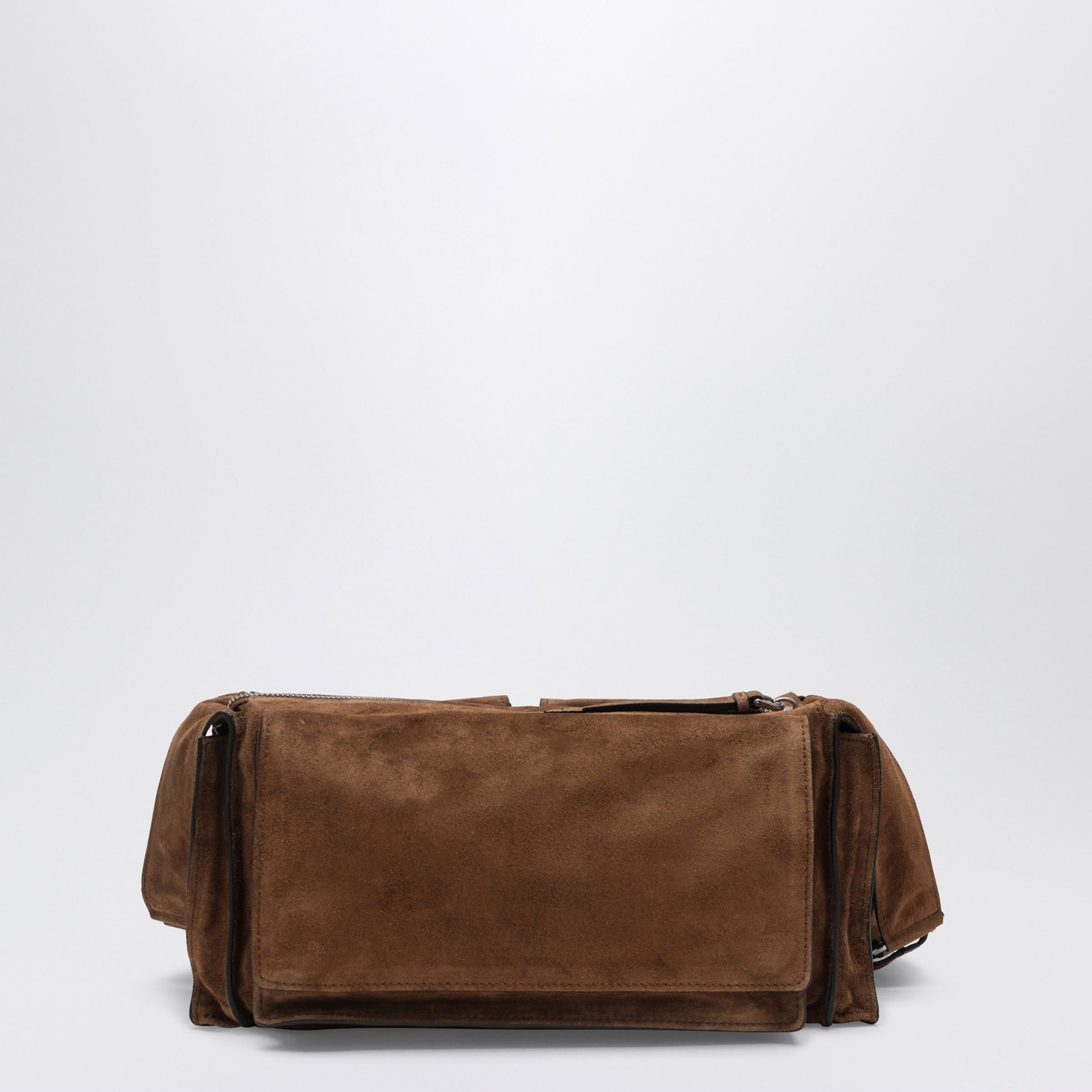 Miu Miu Miu Miu Utilitaire Crossbody Bag In Cocoa Suede Size ONE SIZE - 2 Thumbnail