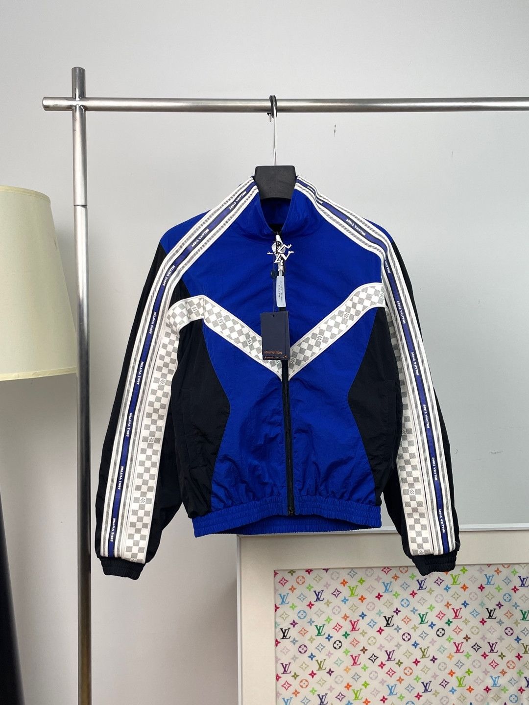 Louis Vuitton Louis Vuitton SS22 Damier Zip Track Jacket Size 48 Size US M / EU 48-50 / 2 - 2 Thumbnail