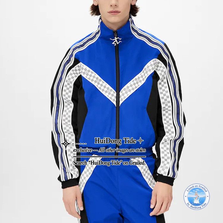 Louis Vuitton Louis Vuitton SS22 Damier Zip Track Jacket Size 48 Size US M / EU 48-50 / 2 - 8 Thumbnail