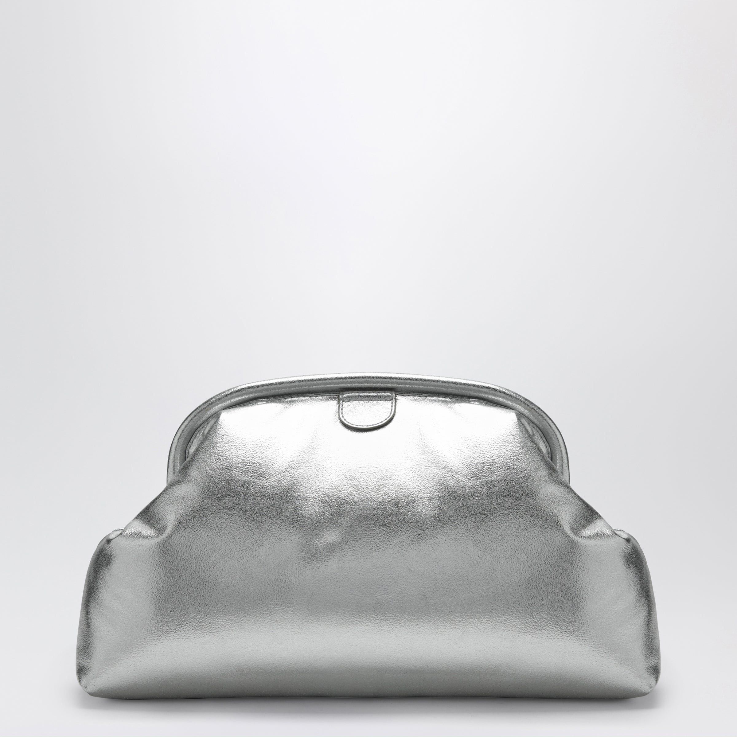 Stella McCartney Stella Mccartney Silver Metallic Padded Falabella Clutch Size ONE SIZE - 2 Thumbnail