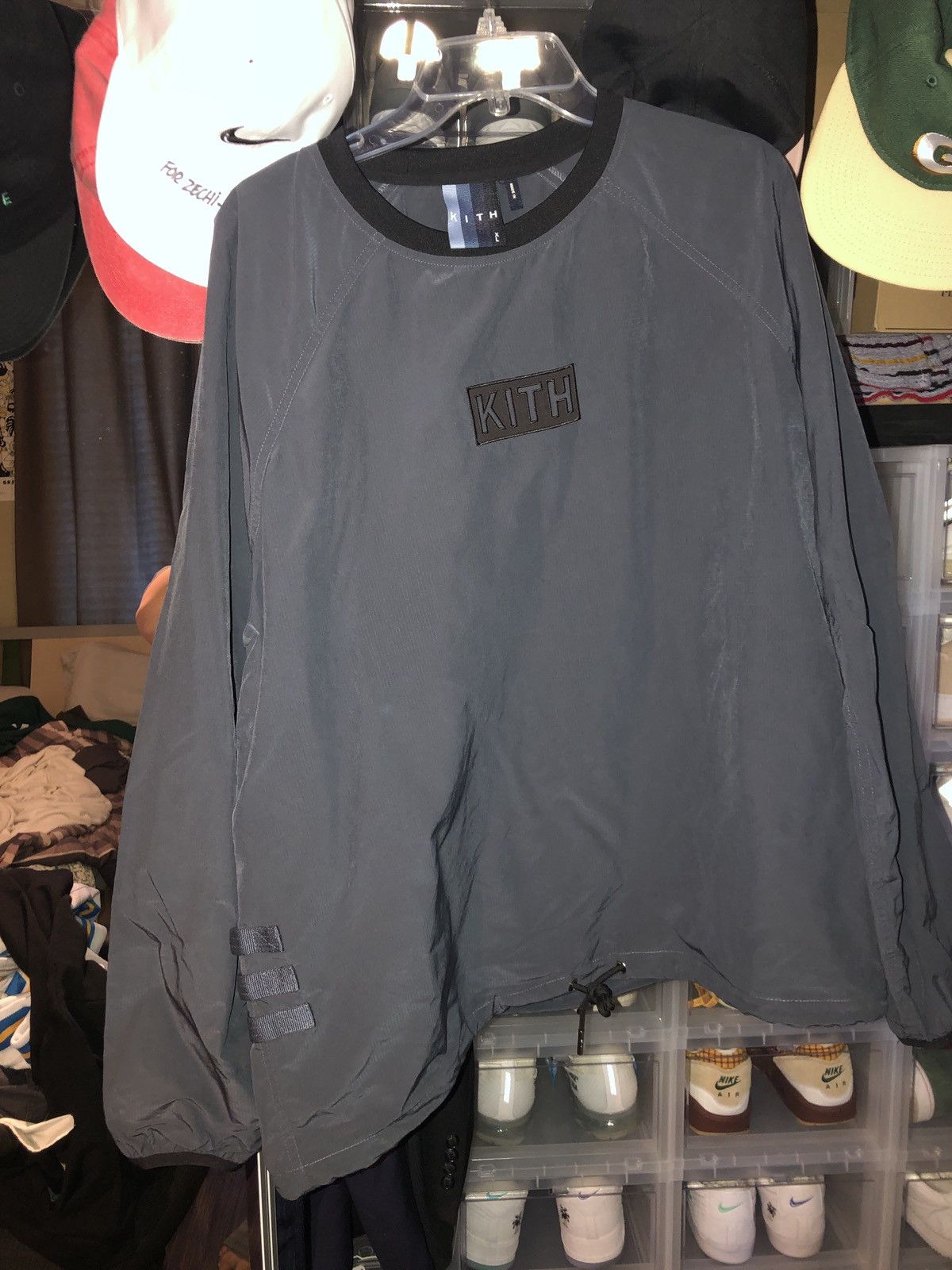 KITH L/S Nylon Ripstop Johnson Crewneck