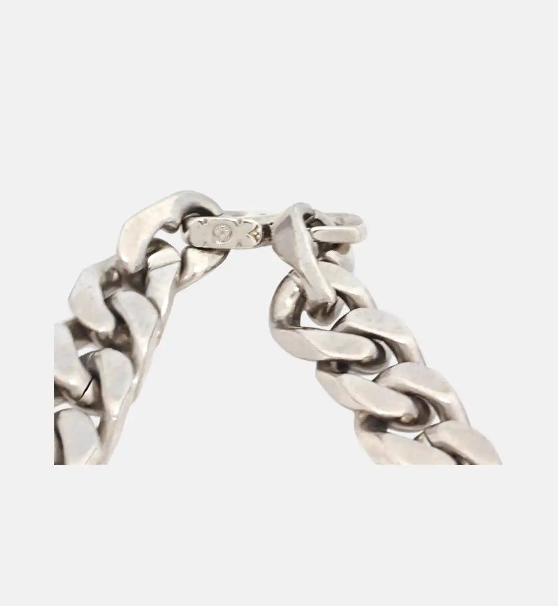 Louis Vuitton LOUIS VUITTON LV CHAIN LINKS silver alloy necklace Length 47 cm Size ONE SIZE - 4 Thumbnail