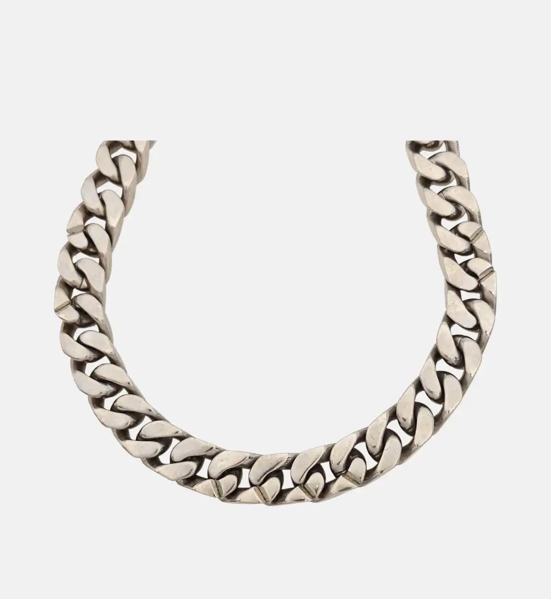 Louis Vuitton LOUIS VUITTON LV CHAIN LINKS silver alloy necklace Length 47 cm Size ONE SIZE - 3 Thumbnail