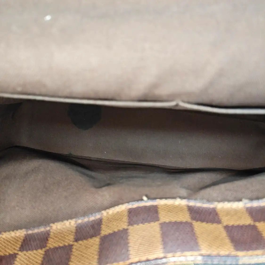 Louis Vuitton LOUIS VUITTON BROADWAY brown coated canvas checkerboard shoulder bag crossbody b Size ONE SIZE - 7 Thumbnail