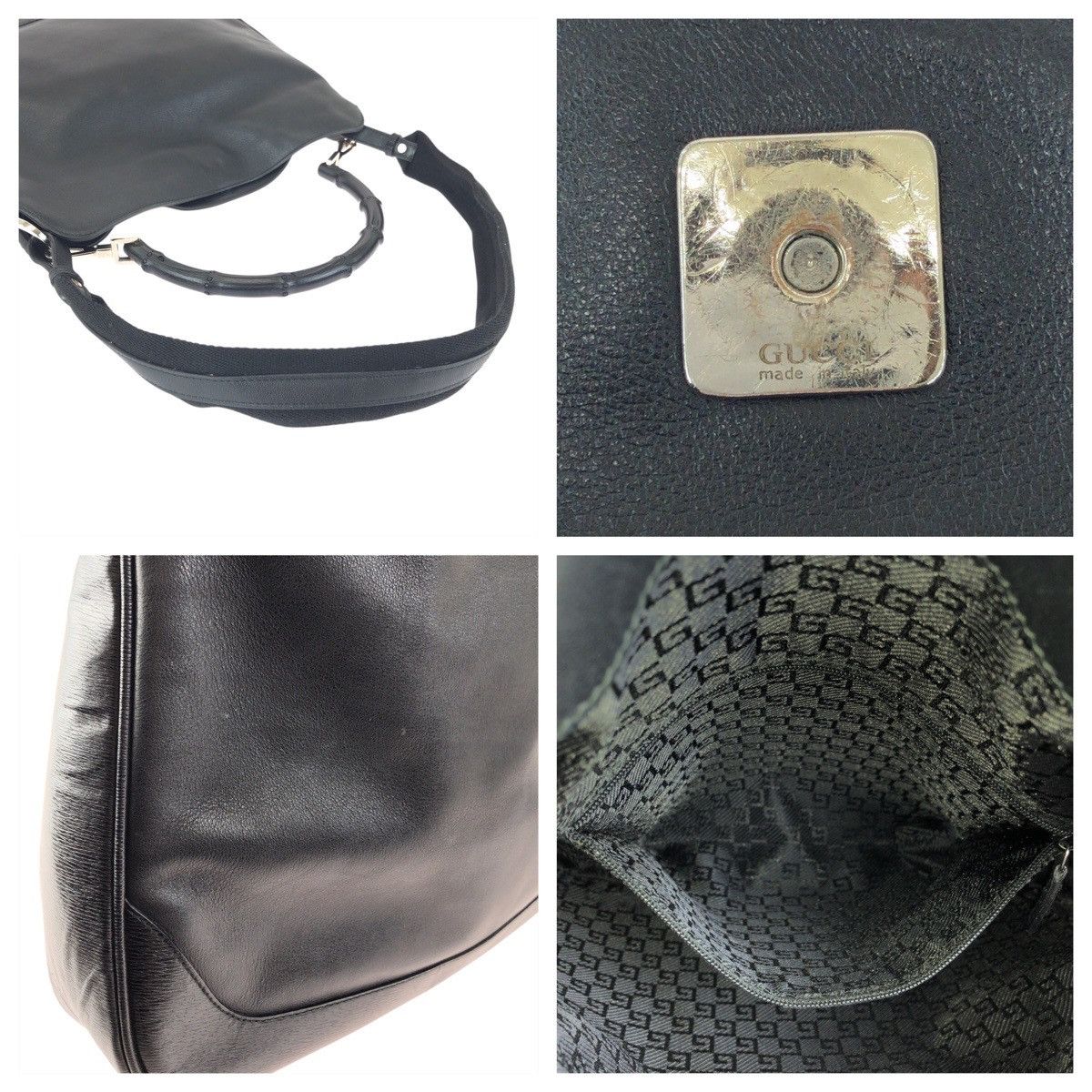 Gucci Gucci Gucci Bamboo Leather 2way bag Leather Shoulder Bag 0014095 DUTY FREE for USA Size ONE SIZE - 6 Thumbnail