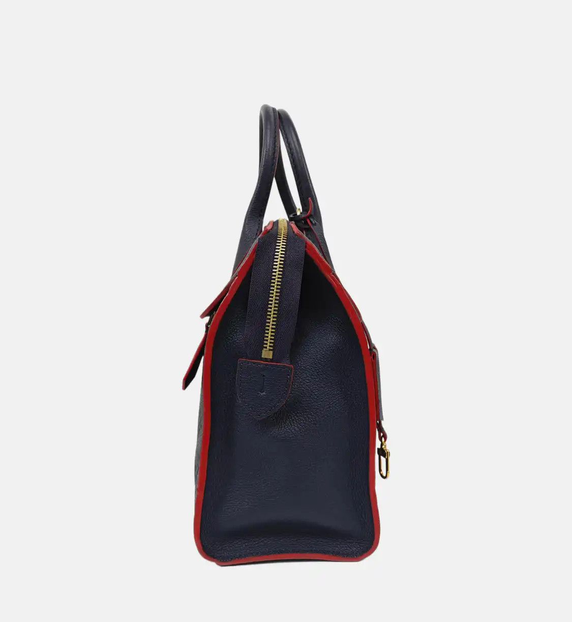 Louis Vuitton LOUIS VUITTON PONNEUF Medium dark bluecowhide leather monogram embossed handbag Size ONE SIZE - 3 Thumbnail