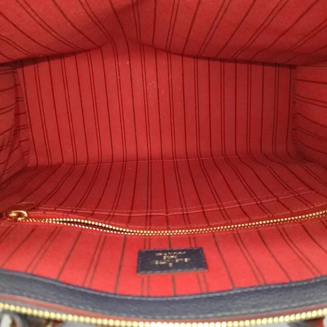 Louis Vuitton LOUIS VUITTON PONNEUF Medium dark bluecowhide leather monogram embossed handbag Size ONE SIZE - 7 Thumbnail
