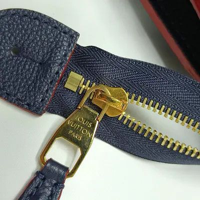 Louis Vuitton LOUIS VUITTON PONNEUF Medium dark bluecowhide leather monogram embossed handbag Size ONE SIZE - 12 Thumbnail