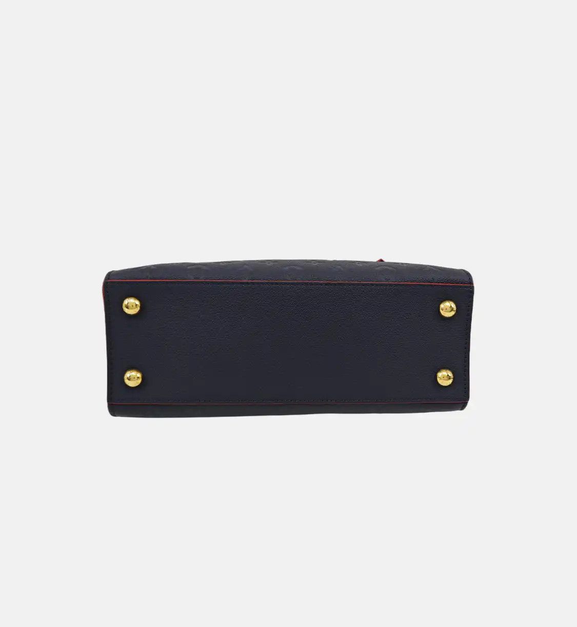 Louis Vuitton LOUIS VUITTON PONNEUF Medium dark bluecowhide leather monogram embossed handbag Size ONE SIZE - 6 Thumbnail
