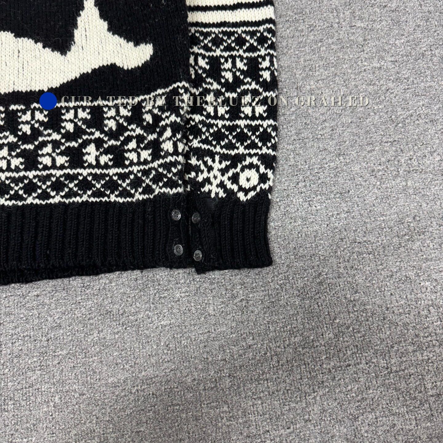 Thom Browne Thom Browne Fair Isle Whale Knit Sweater Size US S / EU 44-46 / 1 - 3 Thumbnail