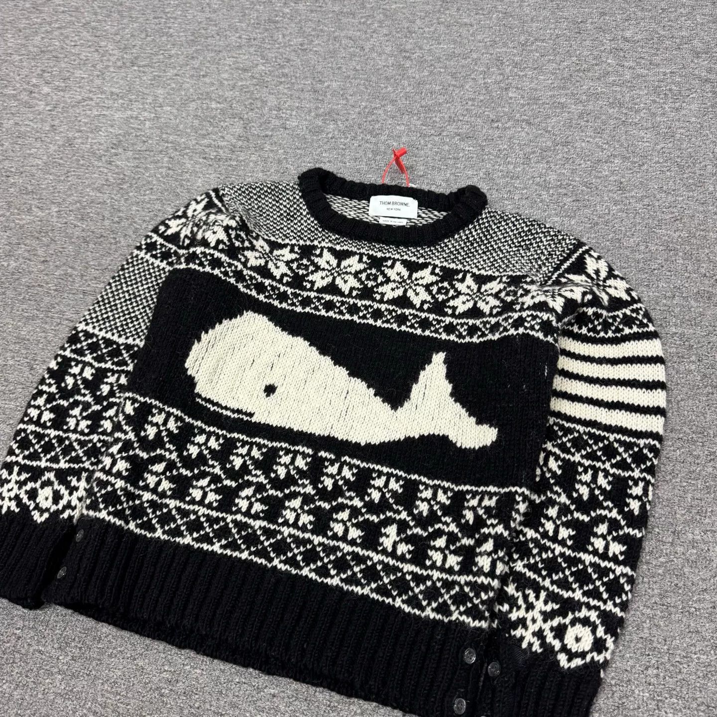 Thom Browne Thom Browne Fair Isle Whale Knit Sweater Size US S / EU 44-46 / 1 - 4 Thumbnail