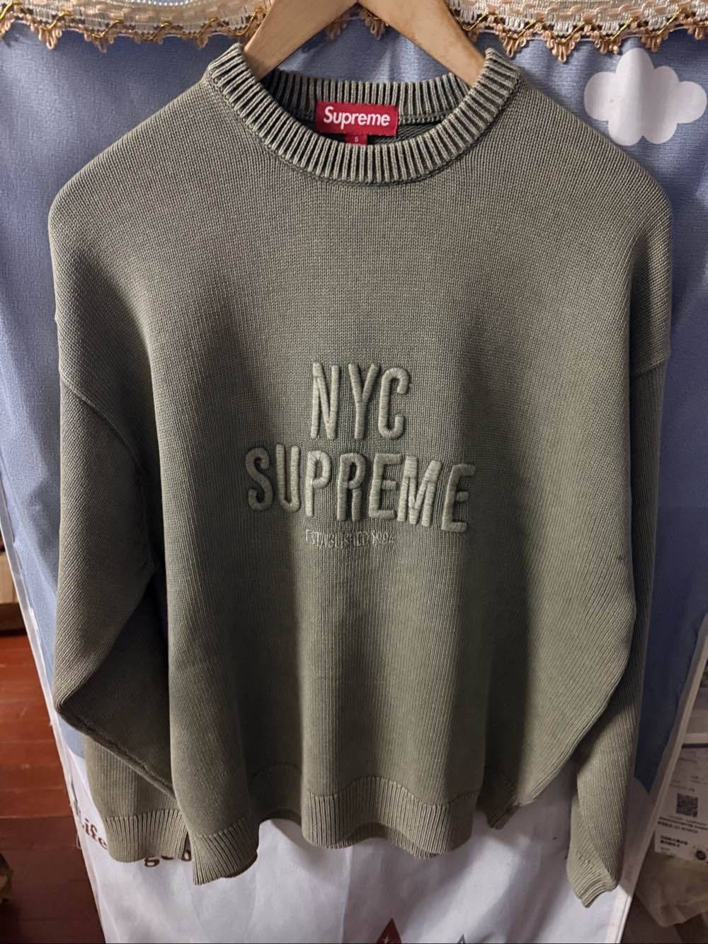 Supreme Supreme NYC Overdyed Raised Sweater Size S | Grailed
