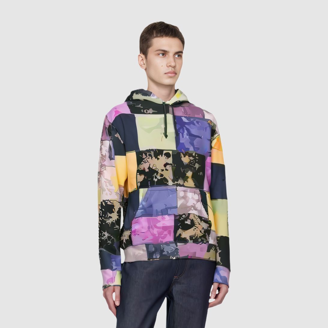 【L】Patchwork Tie Dye Hooded Sweatshirt Supreme Patchwork Tie Dye Hoodie Size XL