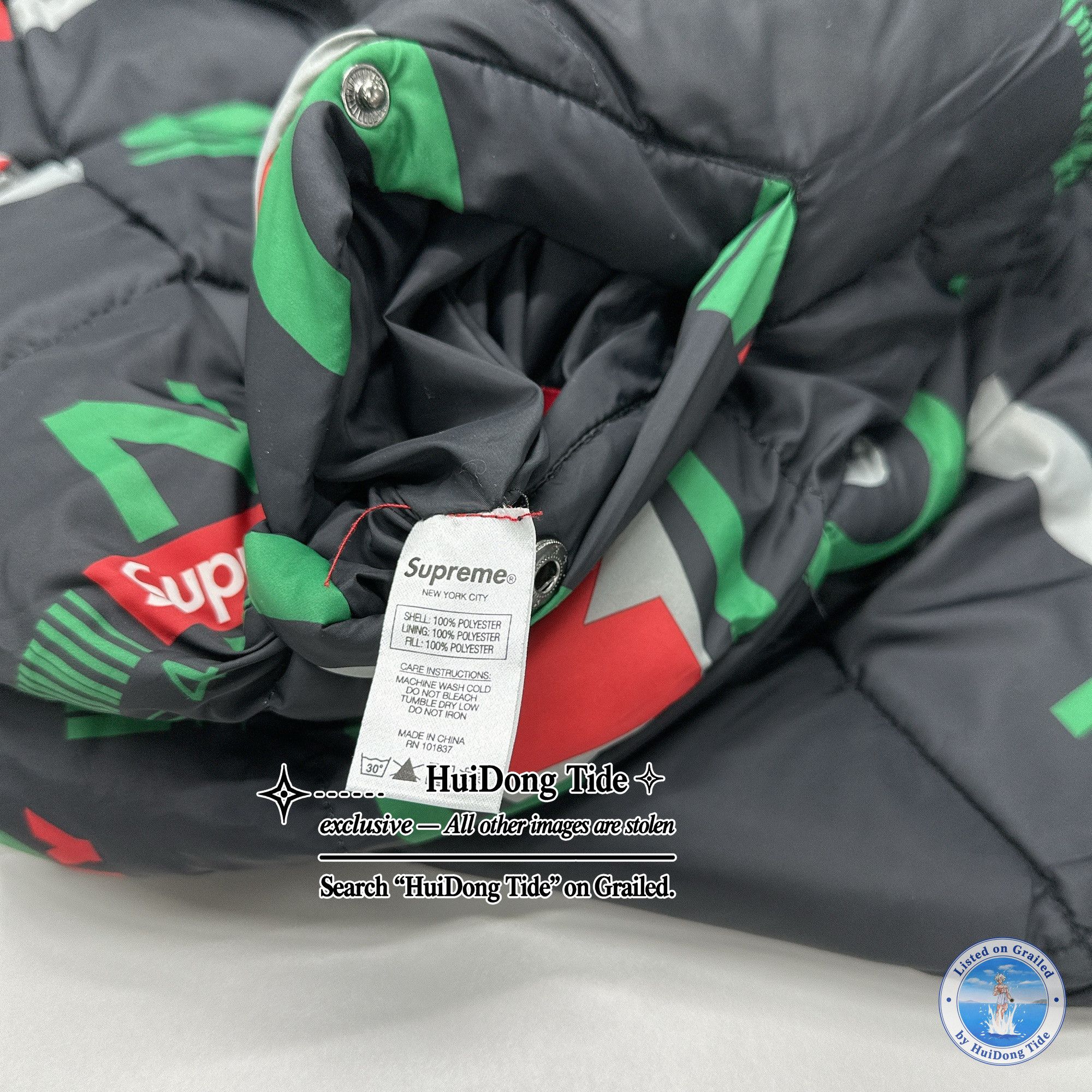 Supreme NY Reversible Puffy Jacket Size S