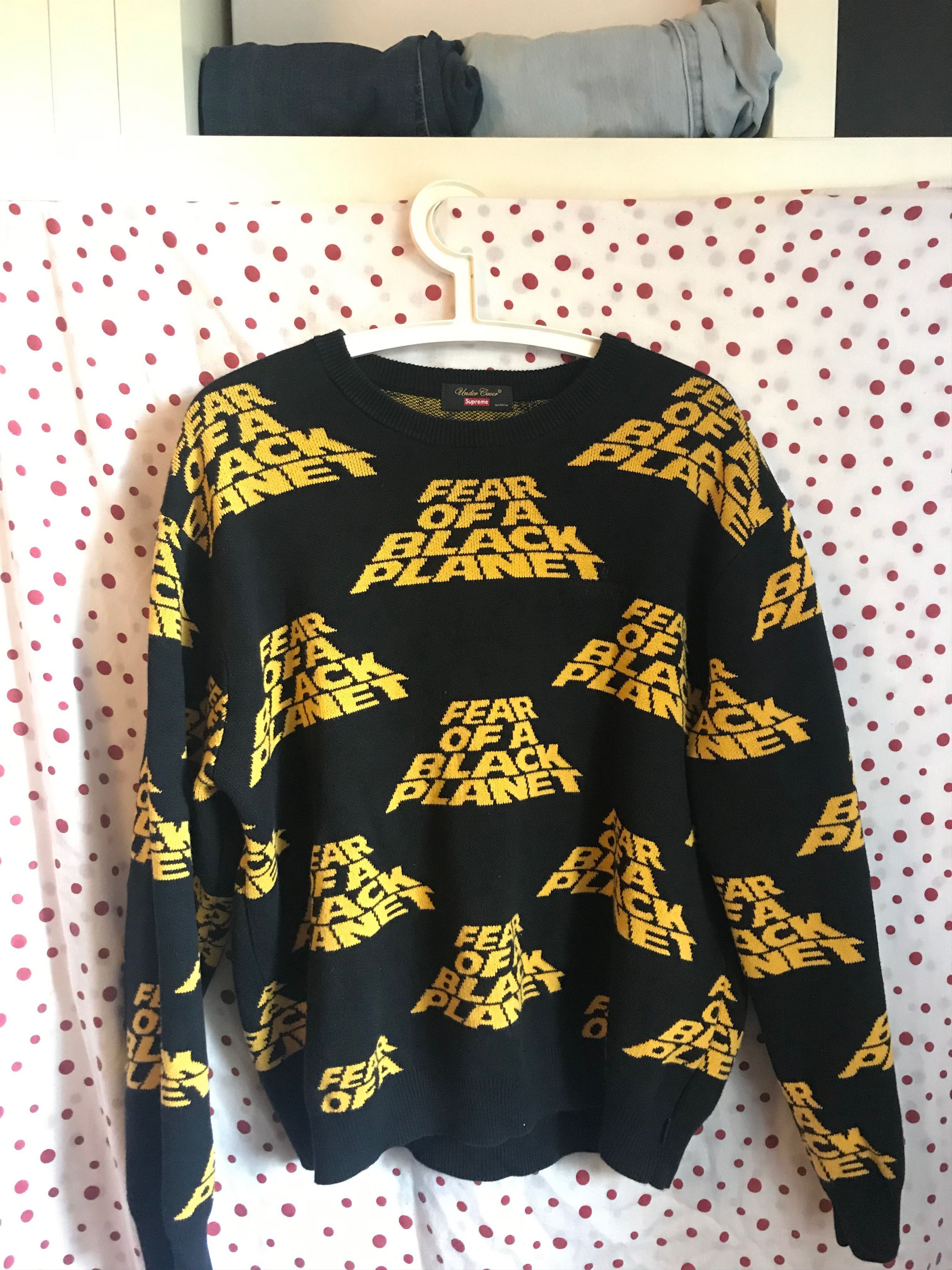 Supreme fear of 2024 a black planet sweater