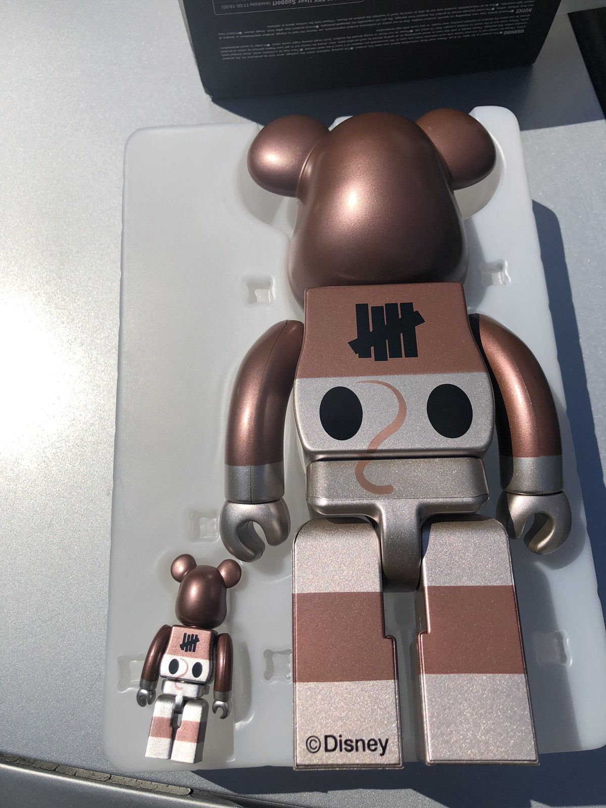 Undefeated Mickey Mouse x Undefeated Bearbrick Bronze 90th Exhibition |  Grailed