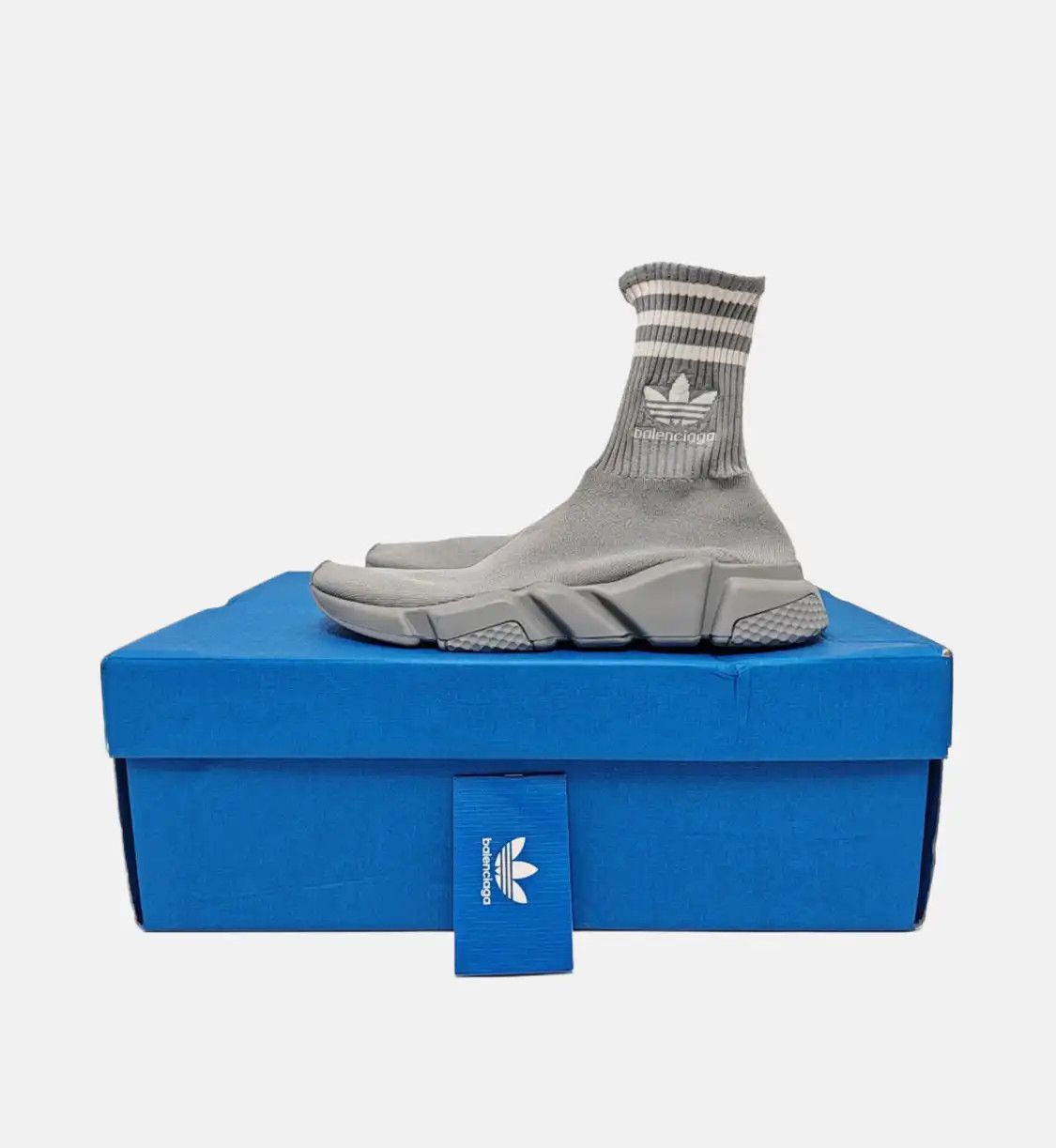 Balenciaga BALENCIAGA Spring/Autumn grey fabric Men's low-top ankle boots 40 Size US 7 / EU 40 - 6 Thumbnail