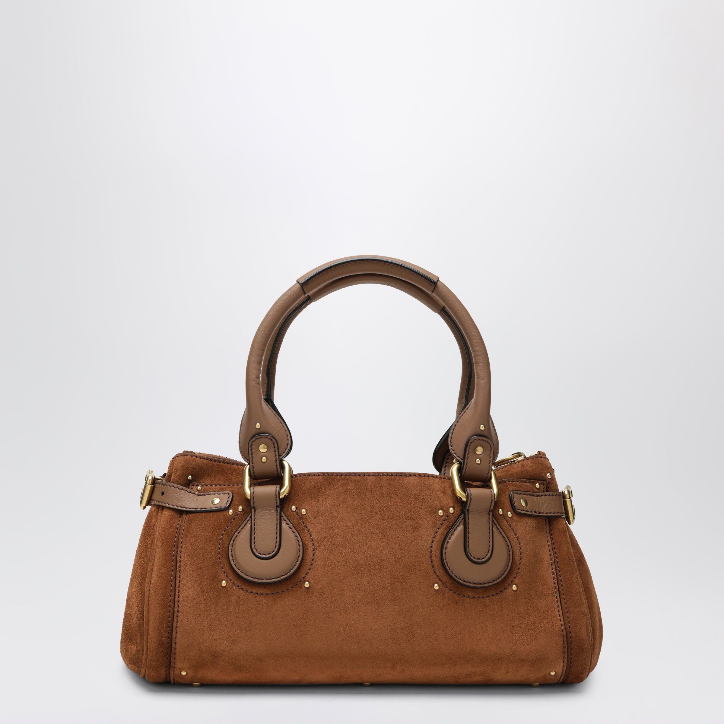 Chloe Chloe Paddington Suede Calf Leather Bag In Vintage Brown Size ONE SIZE - 2 Thumbnail