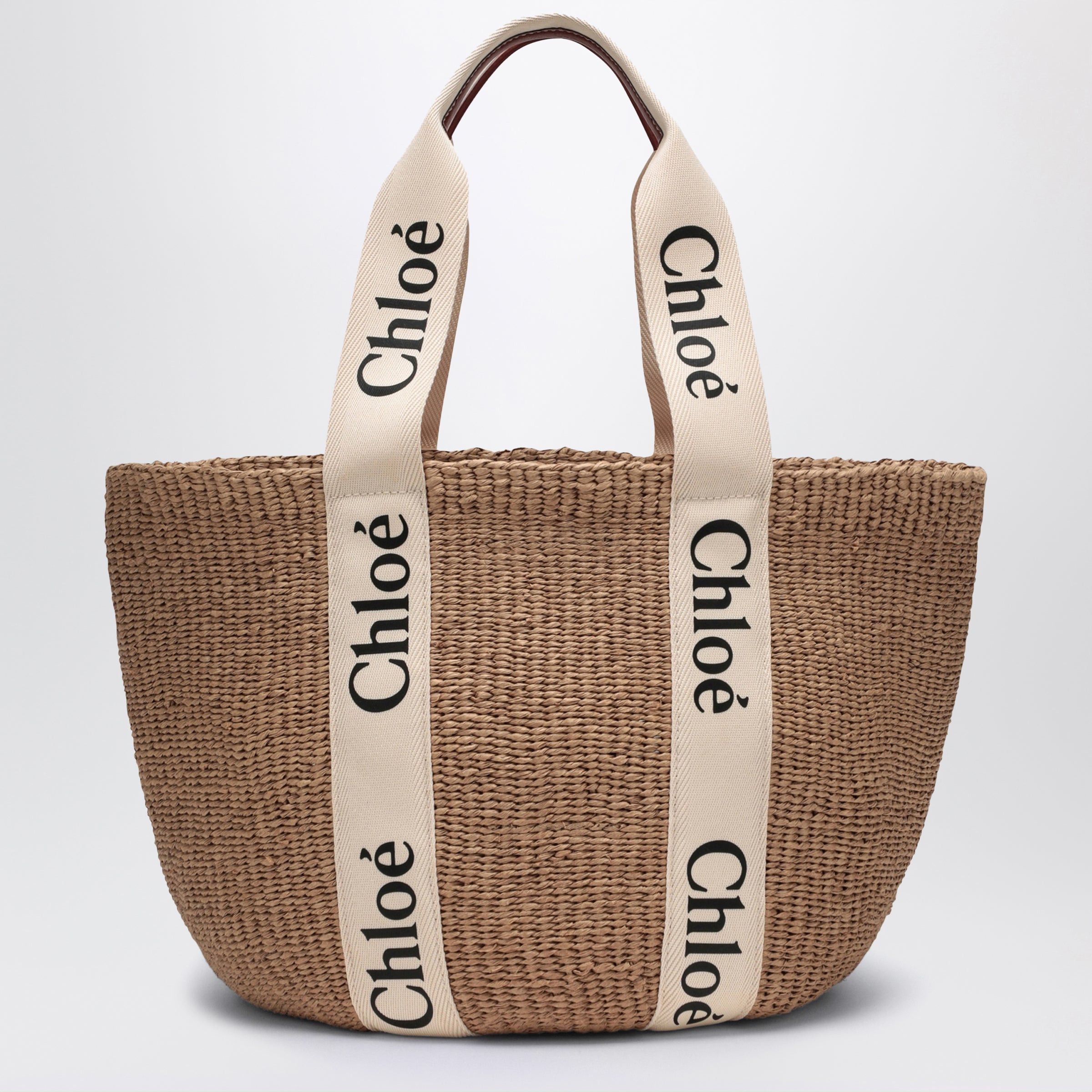 Chloe Chloe Woody Large Basket Bag With White Ribbon Size ONE SIZE - 2 Thumbnail
