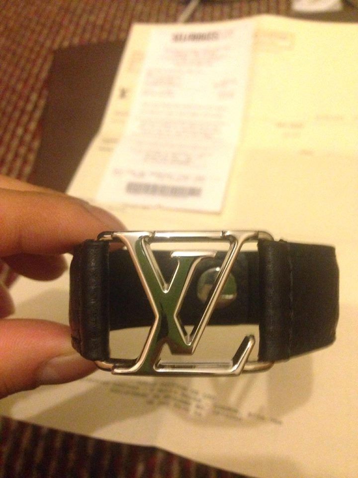 Louis Vuitton Hockenheim Bracelet, Black, 21