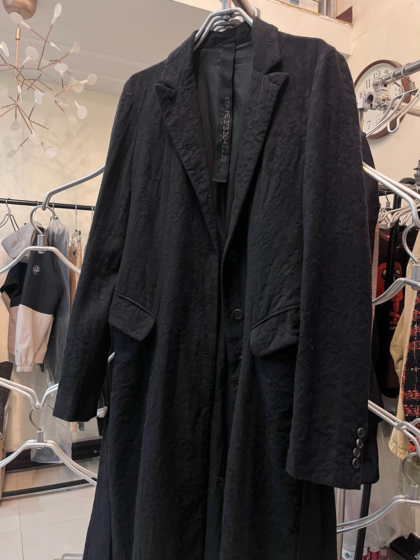 Forme D'Expression FORME Black Textured Avant-Garde Jacket Size US XS / EU 42 / 0 - 3 Thumbnail