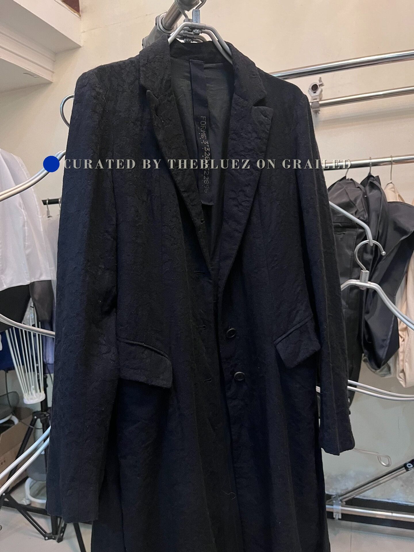 Forme D'Expression FORME Black Textured Avant-Garde Jacket Size US XS / EU 42 / 0 - 2 Thumbnail