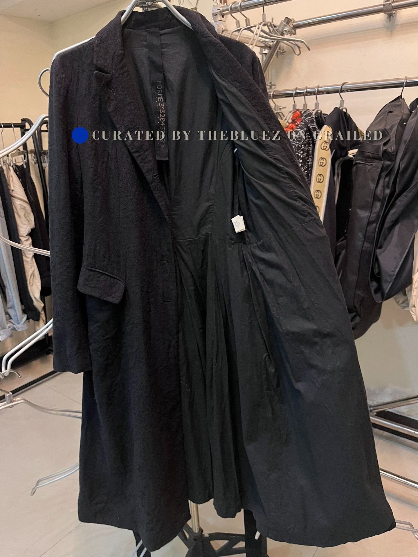 Forme D'Expression FORME Black Textured Avant-Garde Jacket Size US XS / EU 42 / 0 - 6 Thumbnail