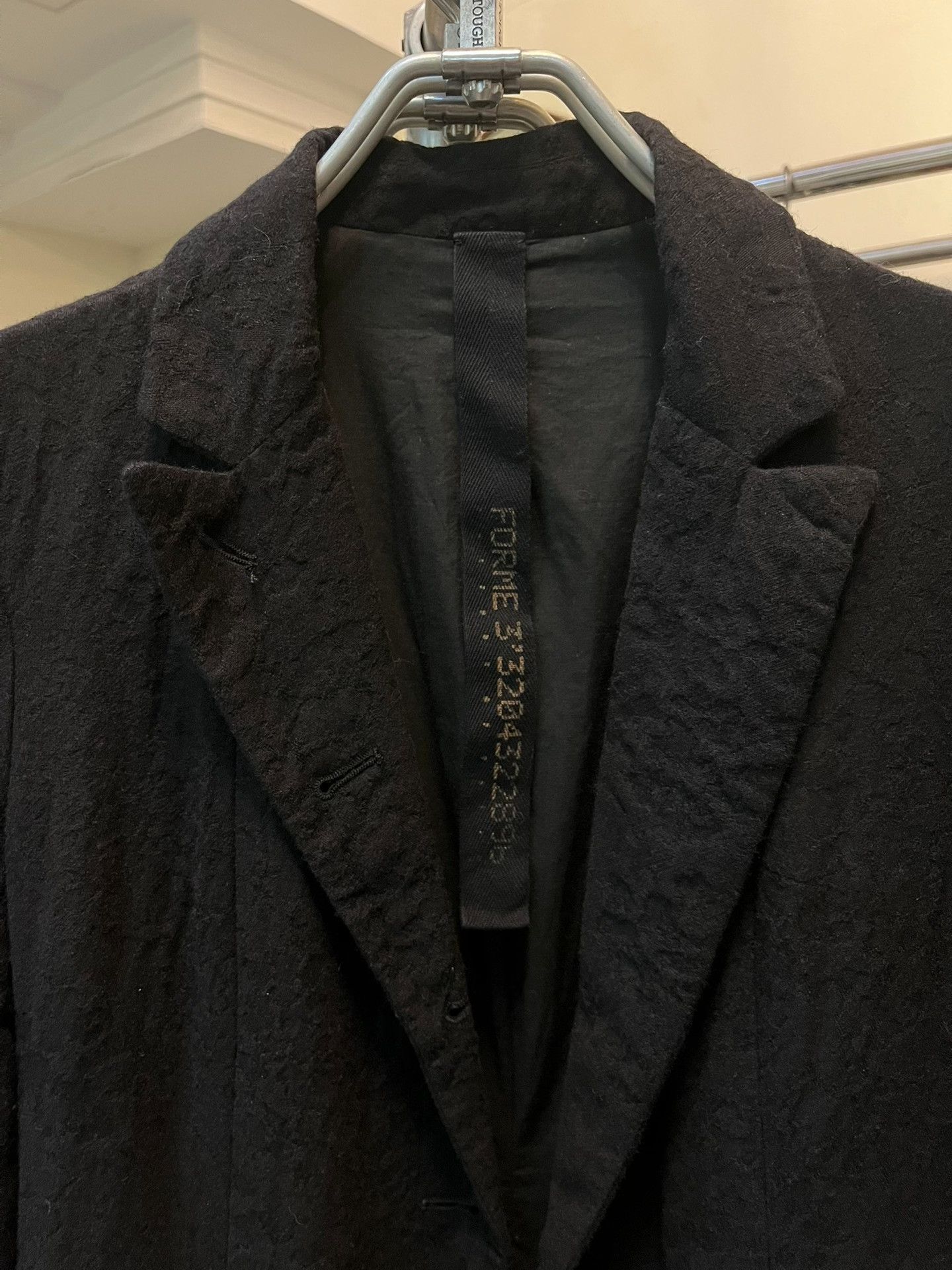 Forme D'Expression FORME Black Textured Avant-Garde Jacket Size US XS / EU 42 / 0 - 5 Thumbnail