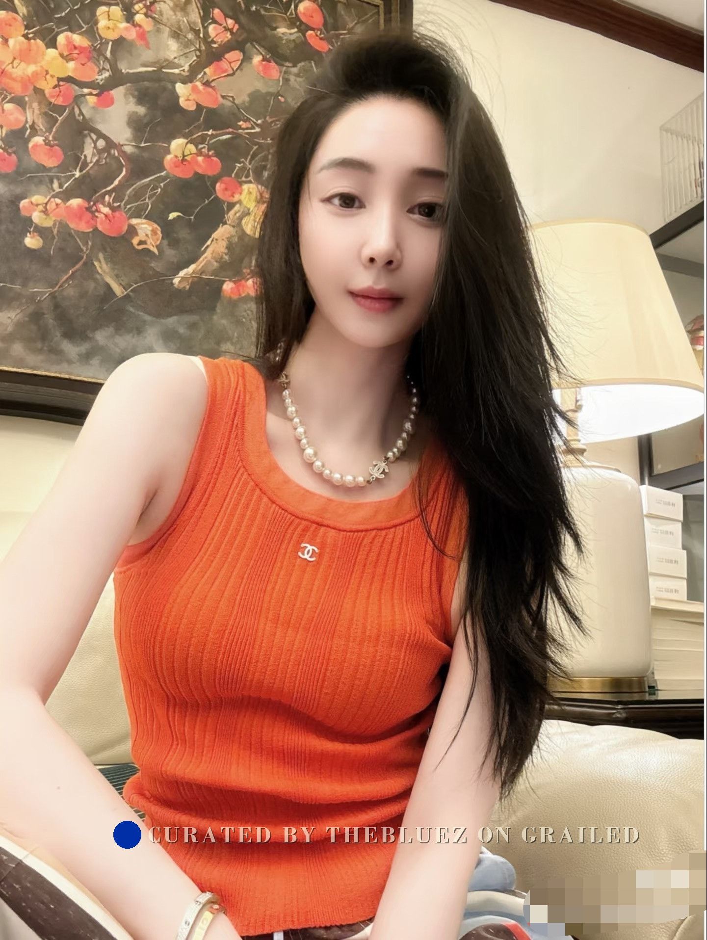 Chanel Chanel 26M Beach Orange Double C Knit Camisole Size S / US 4 / IT 40 - 2 Thumbnail