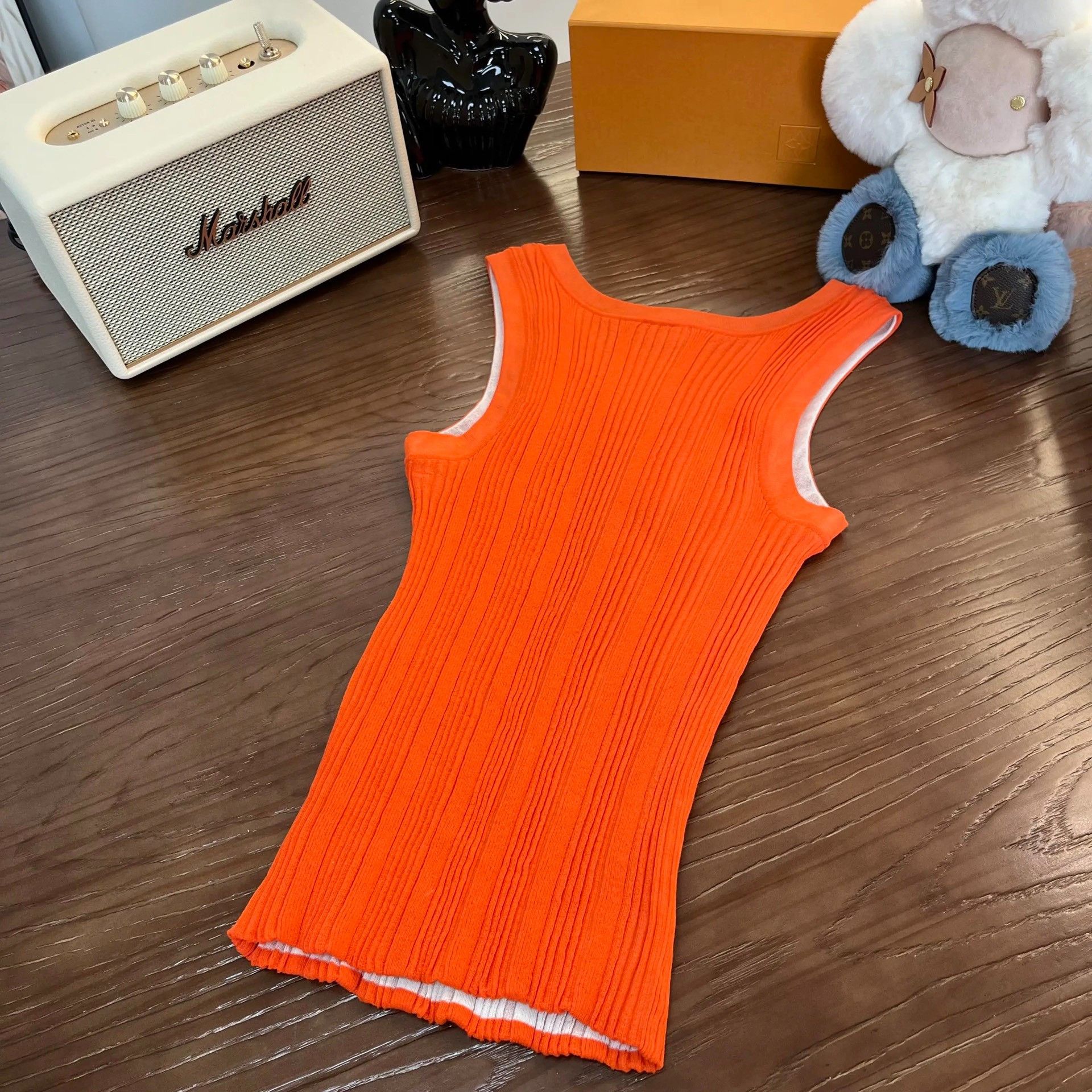 Chanel Chanel 26M Beach Orange Double C Knit Camisole Size S / US 4 / IT 40 - 4 Thumbnail