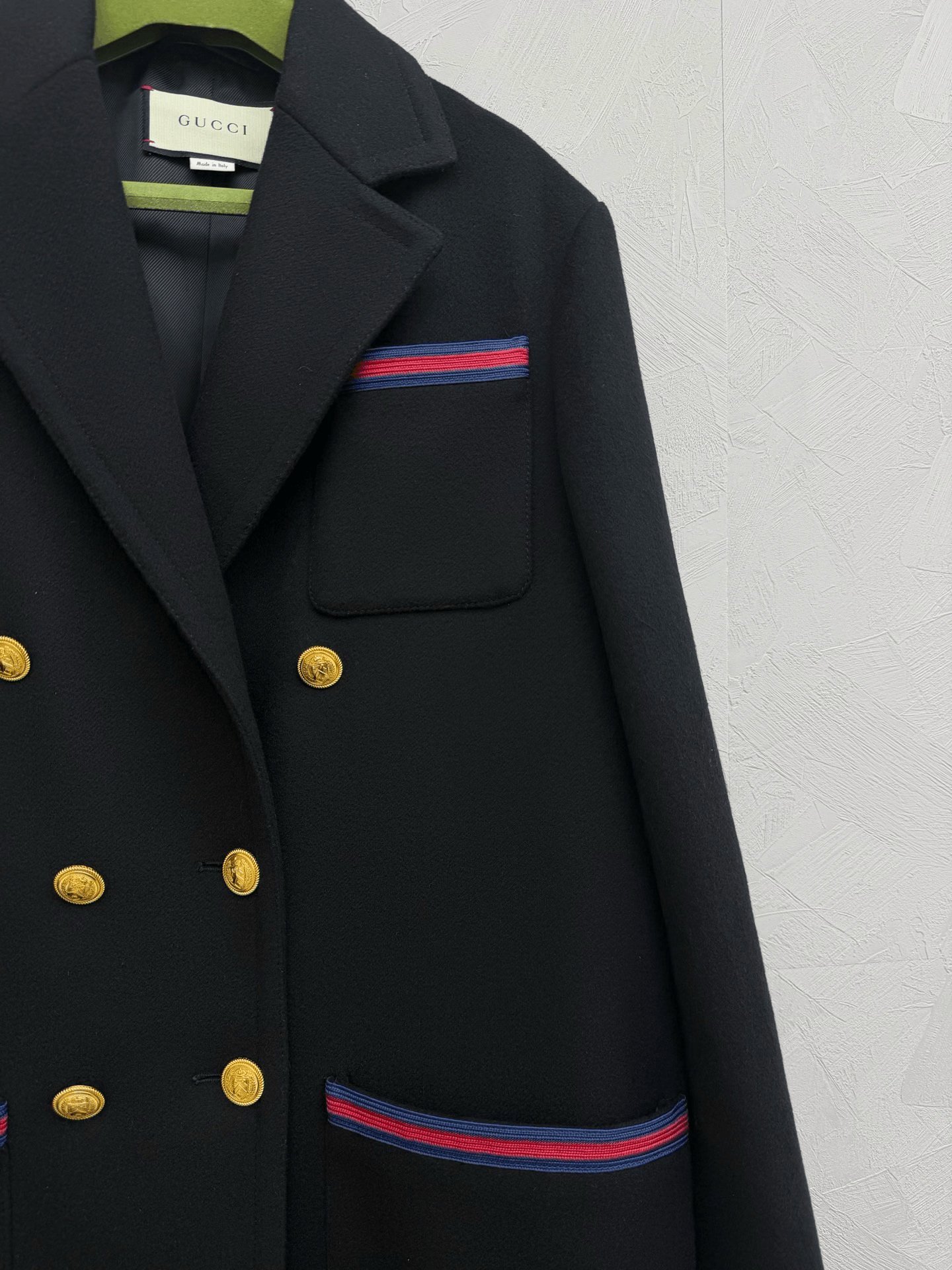 Gucci Gucci Double-Breasted Wool Coat Gold Buttons Size S / US 4 / IT 40 - 2 Thumbnail