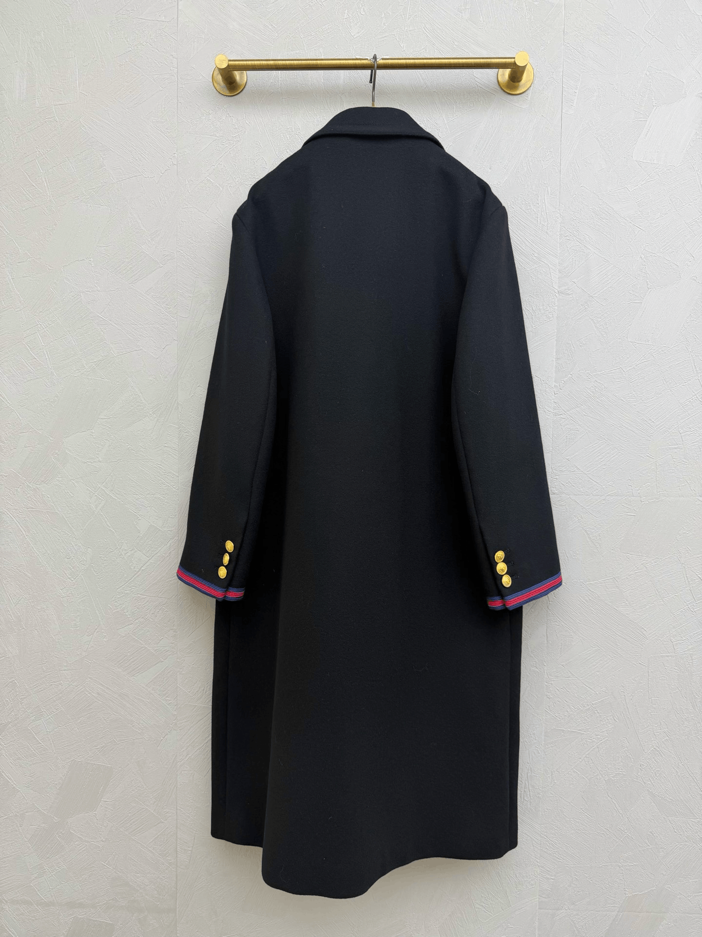 Gucci Gucci Double-Breasted Wool Coat Gold Buttons Size S / US 4 / IT 40 - 3 Thumbnail
