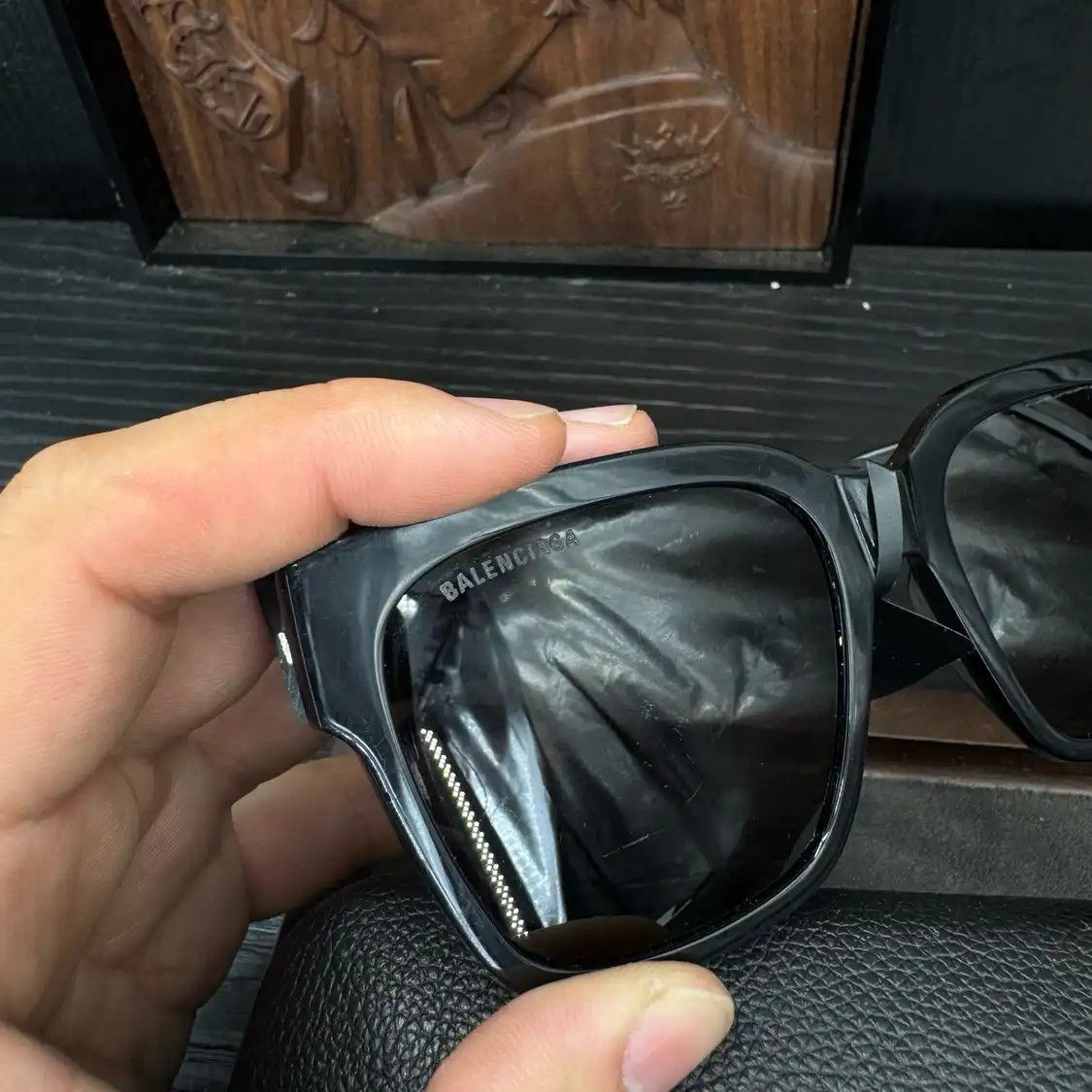 Balenciaga BALENCIAGA black resin sunglasses Size ONE SIZE - 2 Thumbnail