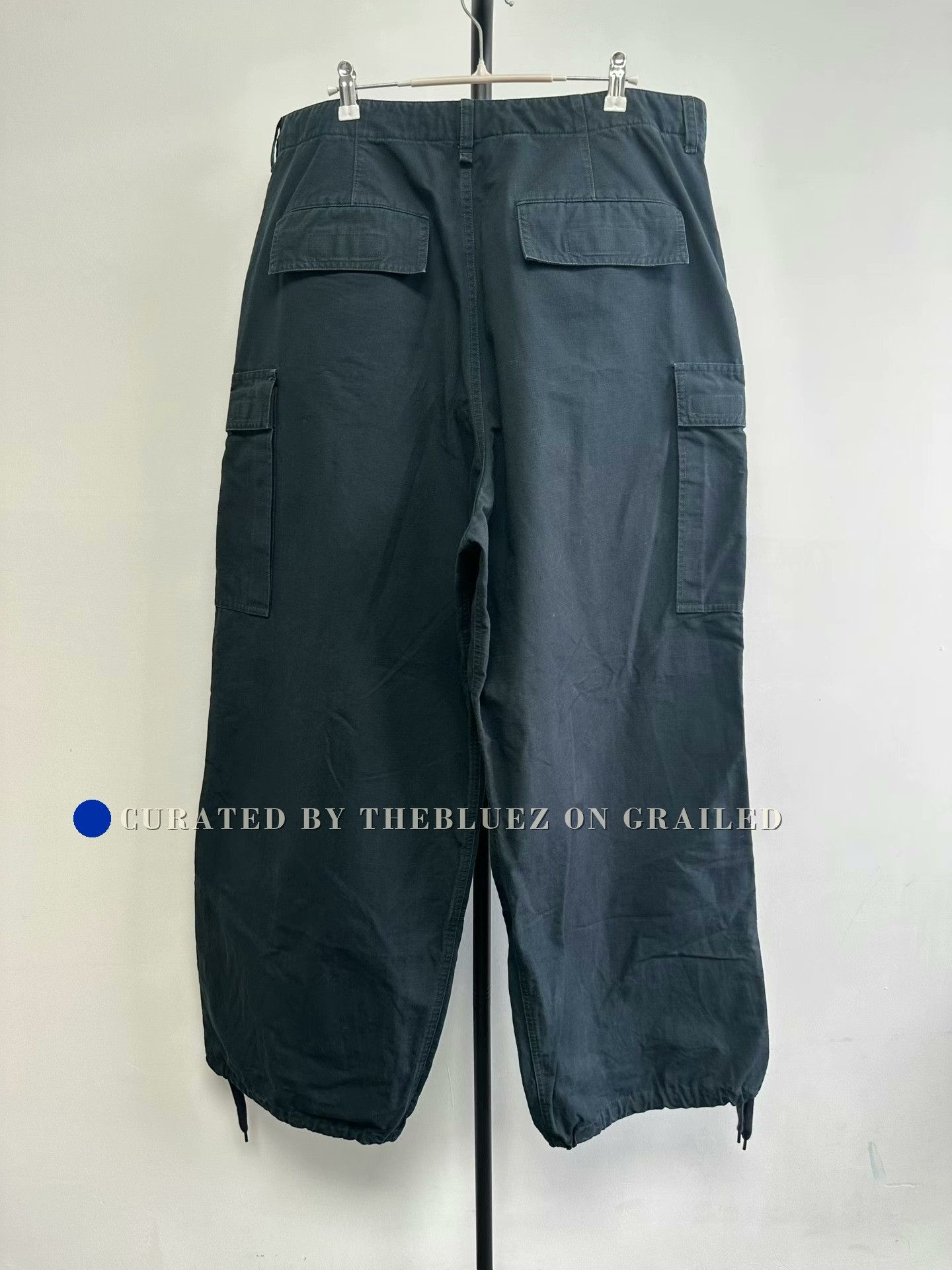 Balenciaga Balenciaga Solid Cargo Pants with Pockets Size US 30 / EU 46 - 2 Thumbnail
