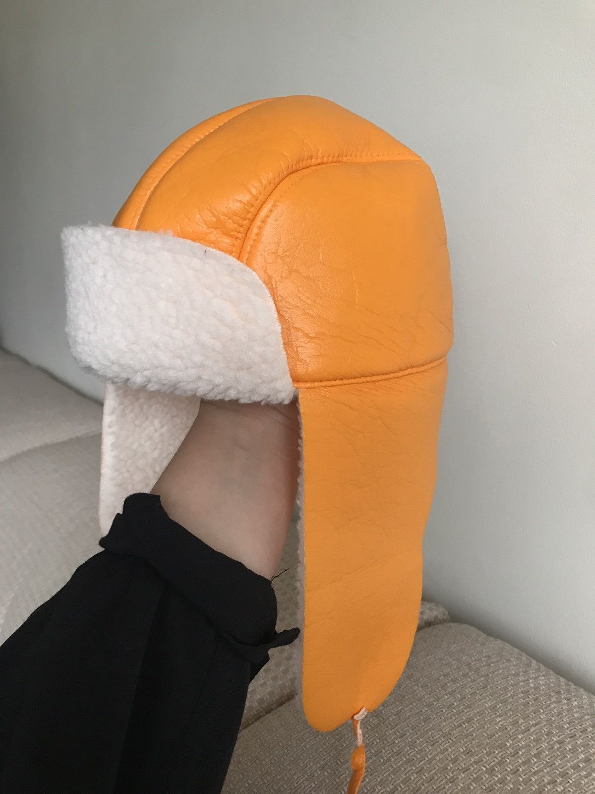 Gosha Rubchinskiy Gosha Rubchinskiy orange pilot hat | Grailed