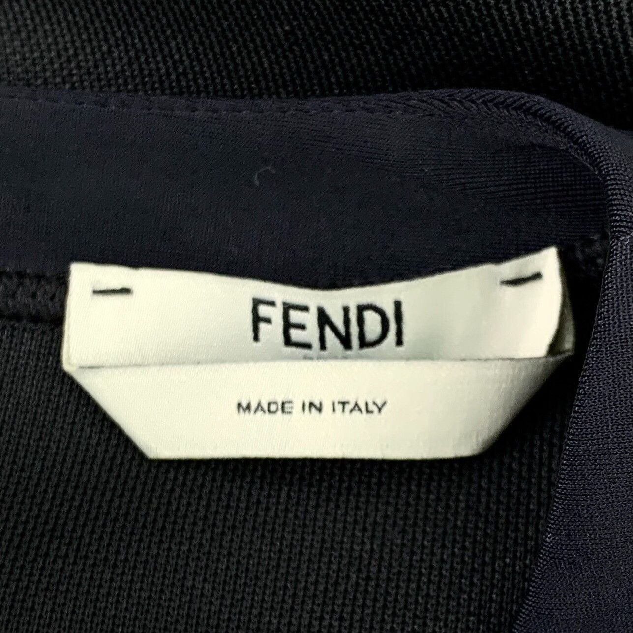 Fendi Fendi Black Side Logo Print Crewneck Dress Size S / US 4 / IT 40 - 6 Thumbnail