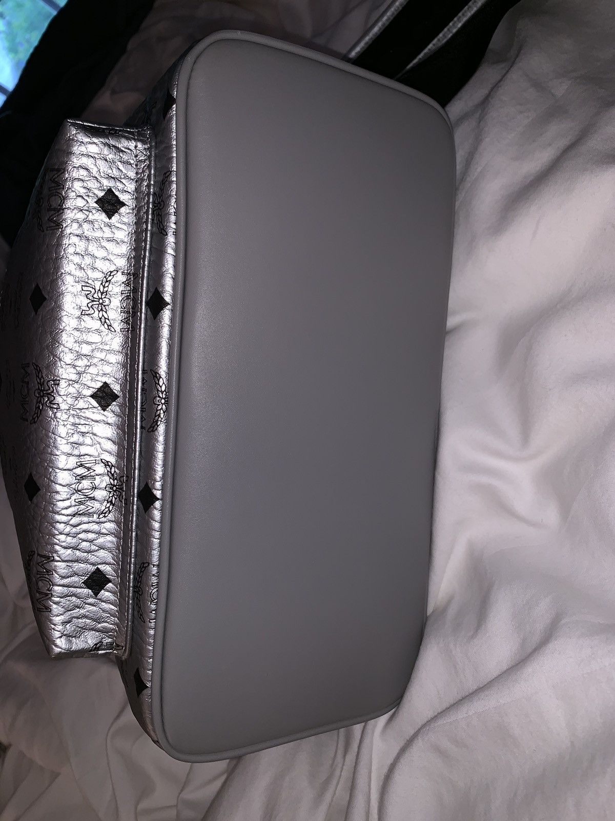MCM BNWOT Silver Medium MCM Stark Side Studs Backpack Size ONE SIZE - 4 Thumbnail